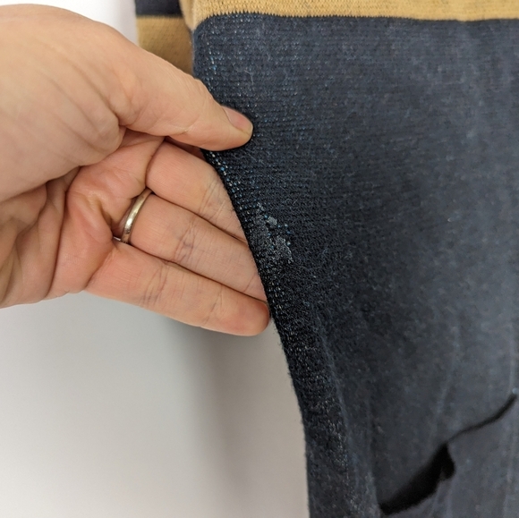 ModCloth TeeBerry & Weave L Cat Feline Sweater Dress Tunic Knit Striped French - Picture 9 of 15